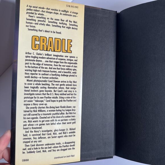 Cradle A Novel by Arthur C Clark & Gentry Lee 1st Edition 1st Printing SIGNED - Picture 7 of 9